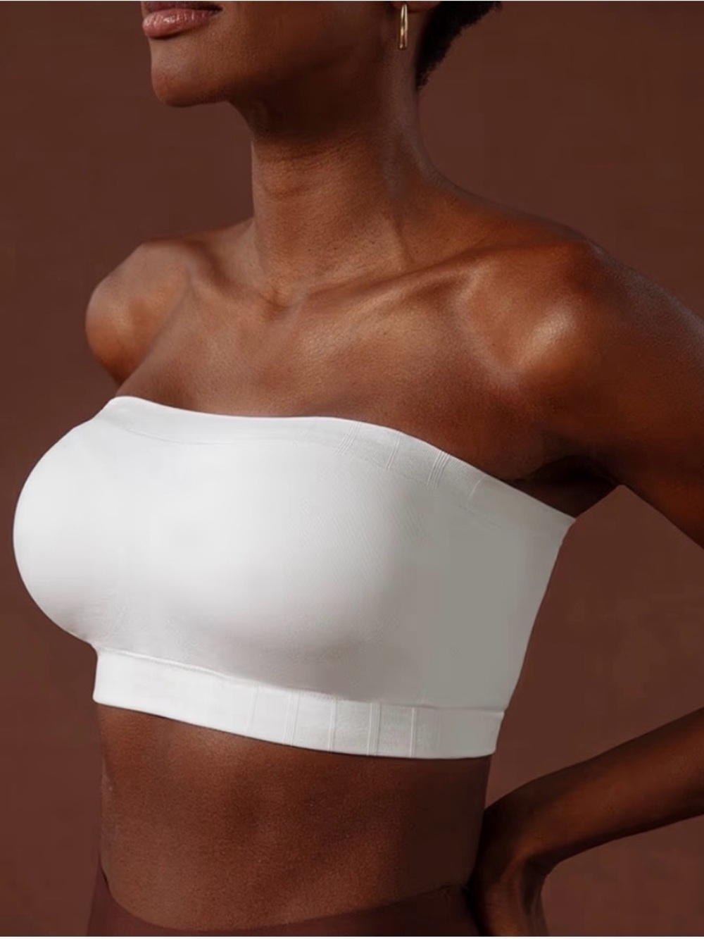 Shapermint Trukind convertible Strapless Bandeau White Bra - 4XL  10400